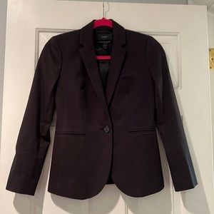 J.Crew Black Blazer in Stretch Cotton Sz 0P